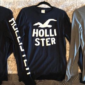 3 men’s long sleeve Hollister shirts